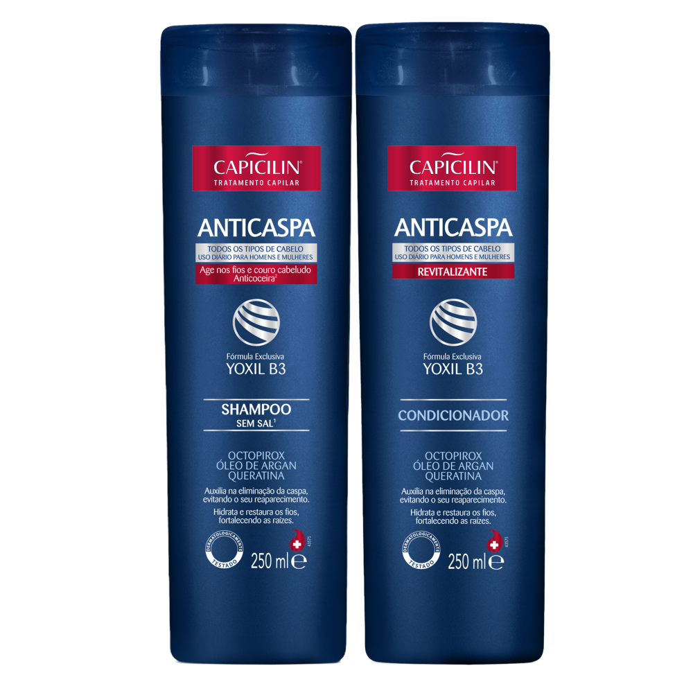 Kit Anticaspa - Shampoo 250ml + Condicionador 250ml