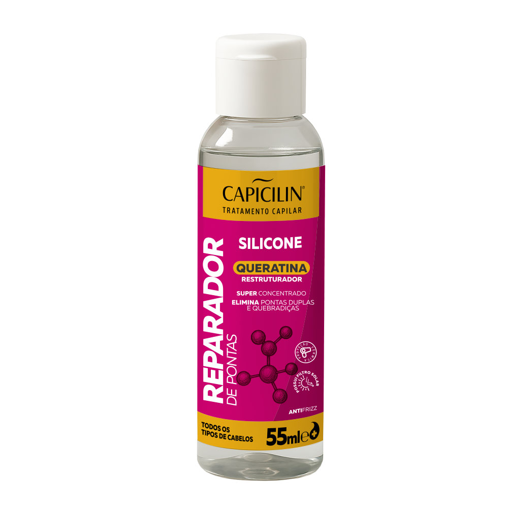 Reparador de Pontas Silicone Queratina 55ml