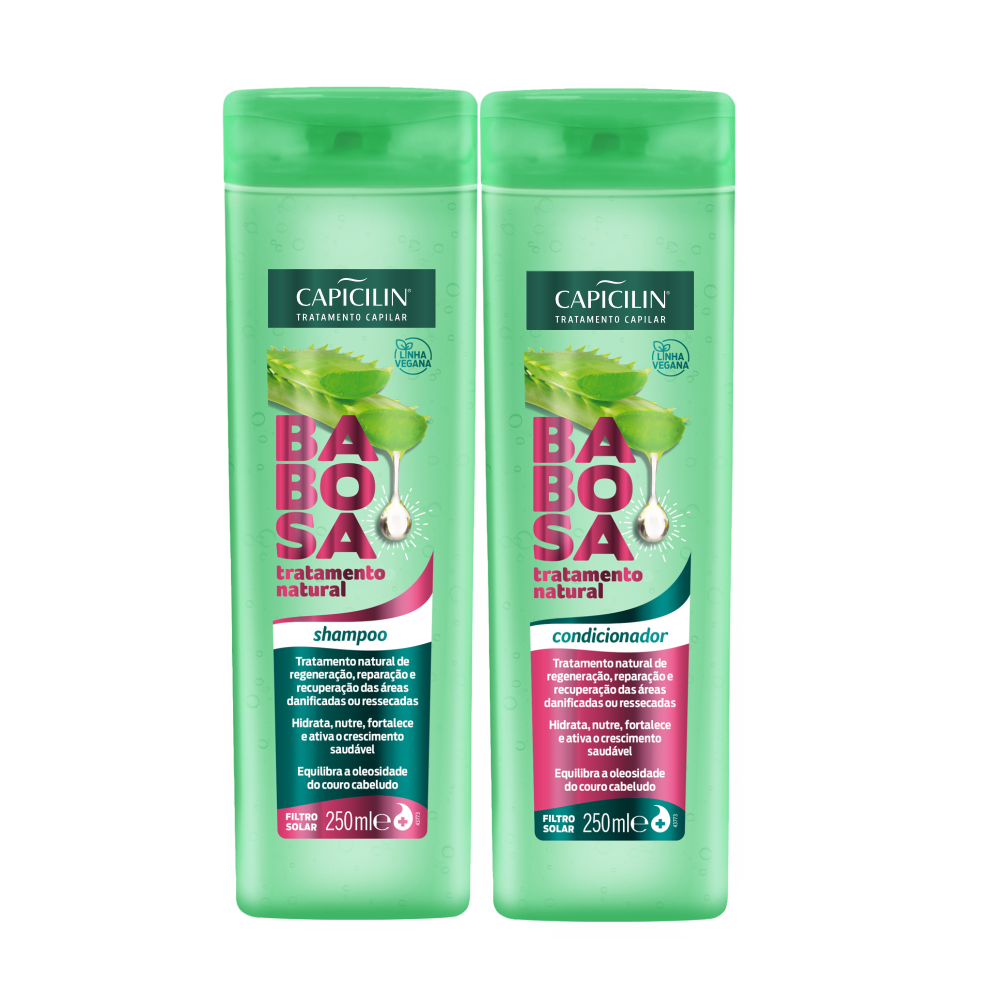 Kit Babosa - Shampoo 250ml + Condicionador 250ml
