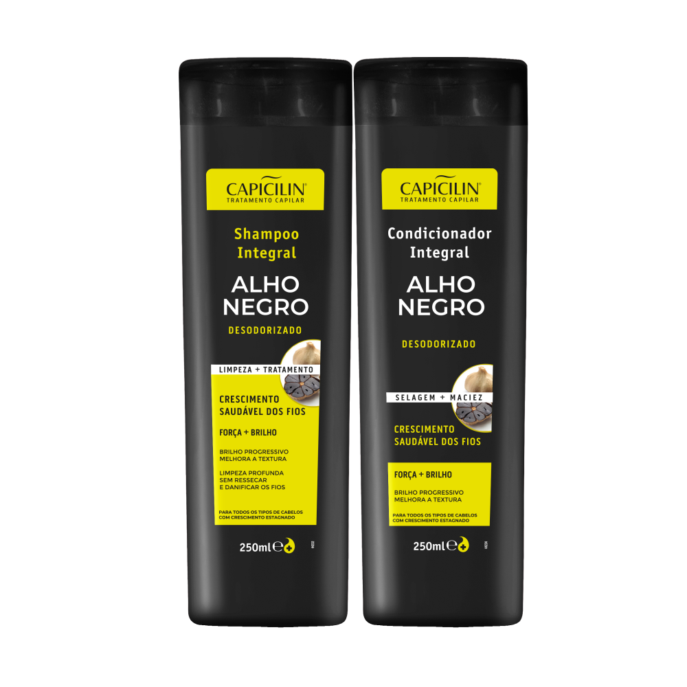 Kit Alho Negro - Shampoo 250ml + Condicionador 250ml
