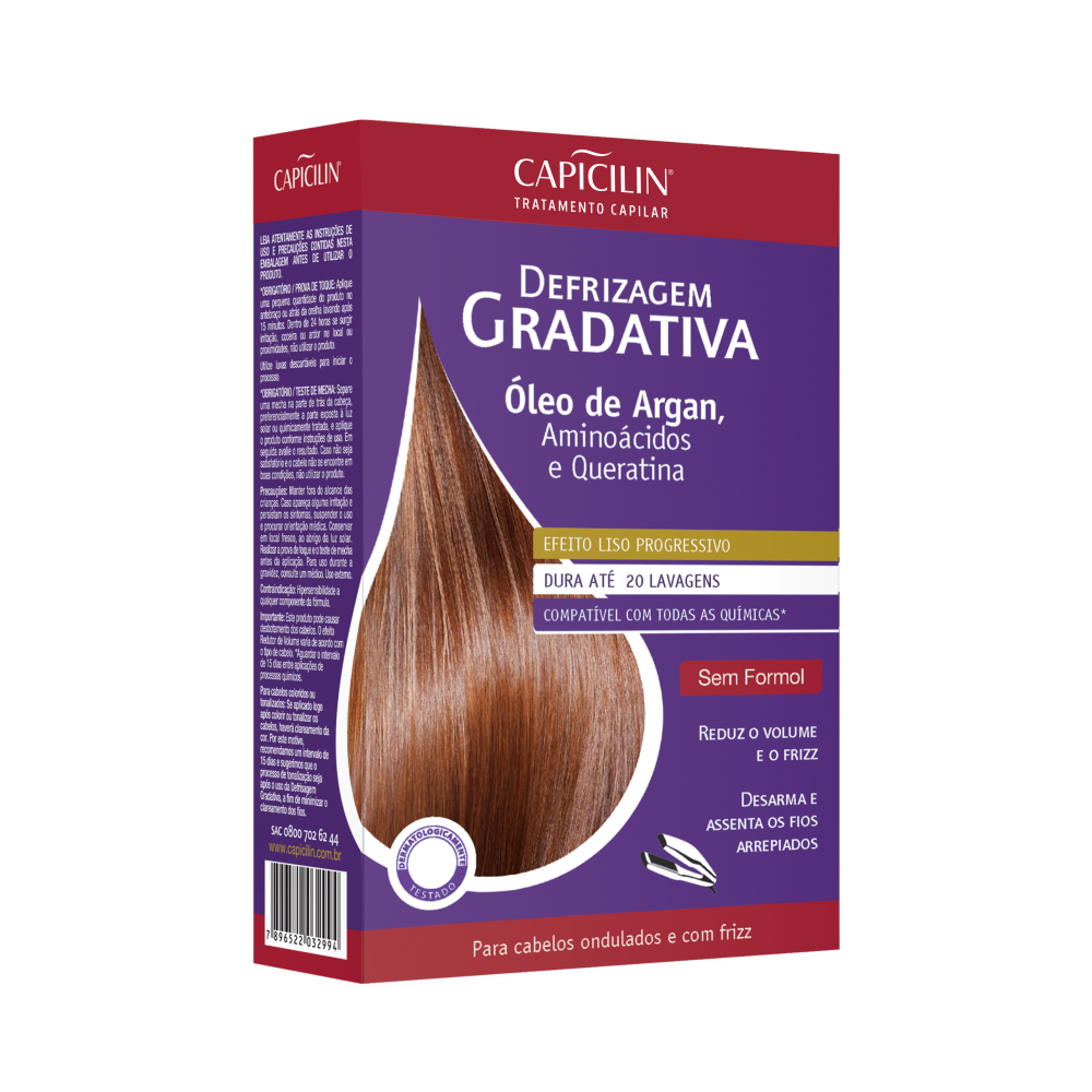 Kit Defrizagem Gradativa Óleo de Argan