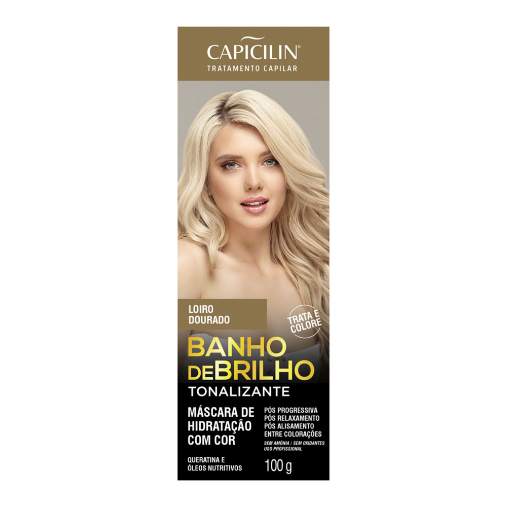 BANHO DE BRILHO TONALIZANTE LOIRO DOURADO 100G