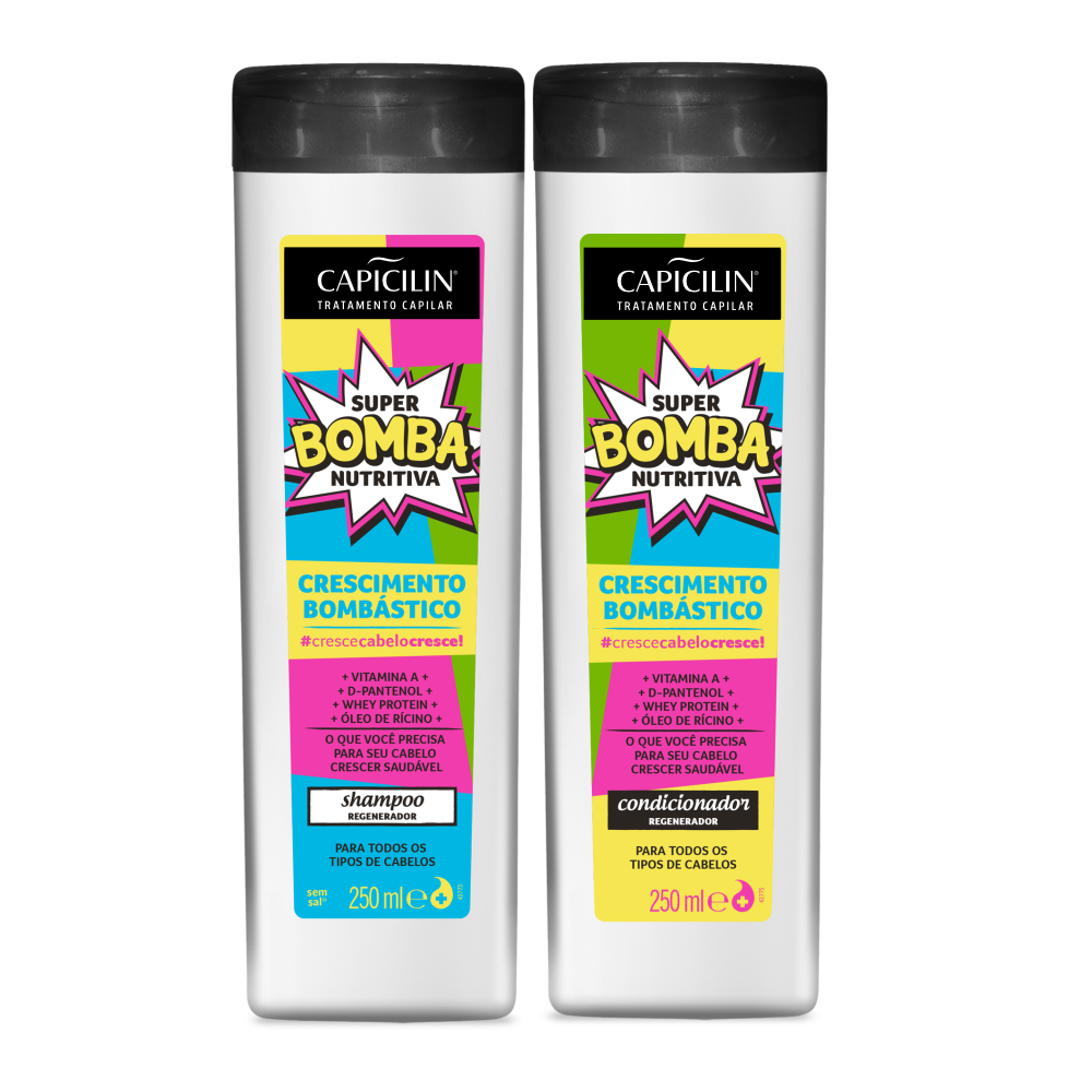 Kit Bomba - Shampoo 250ml + Condicionador 250ml